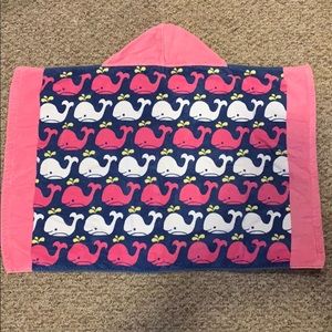 Pottery barn kids infant hooded whale towel